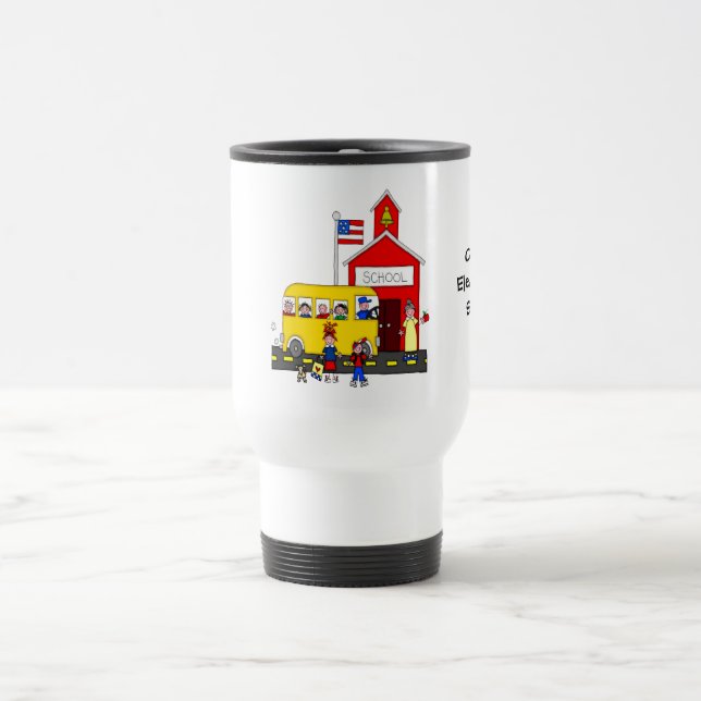 Plantilla de la taza del viaje del profesor (Centro)
