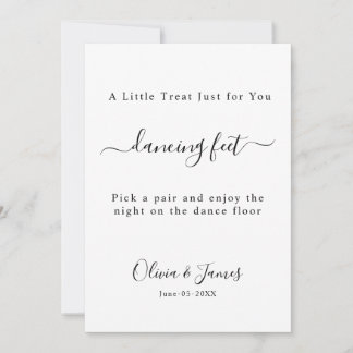 Plantilla de letrero de boda para pies que bailan,