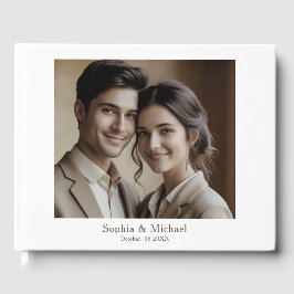 Plantilla de libro de invitados de Boda de fotogra