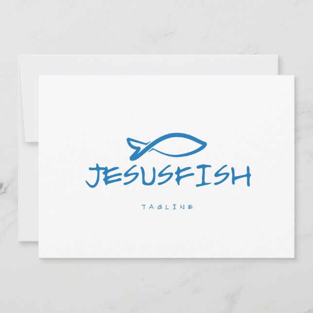 Plantilla de logotipo de Jesús FISH (Anverso)