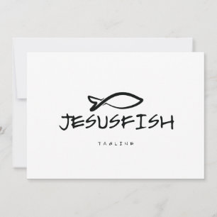 Plantilla de logotipo de Jesús FISH
