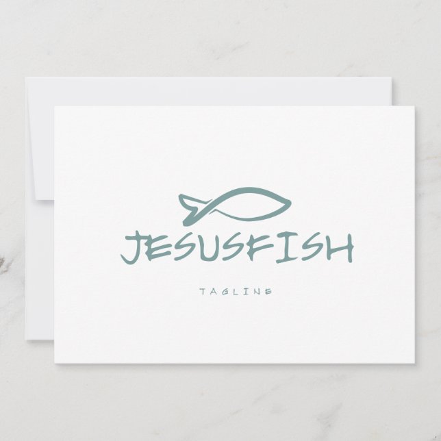 Plantilla de logotipo de Jesús FISH (Anverso)