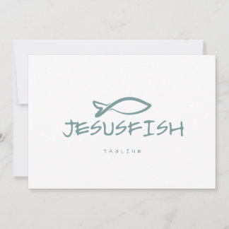 Plantilla de logotipo de Jesús FISH