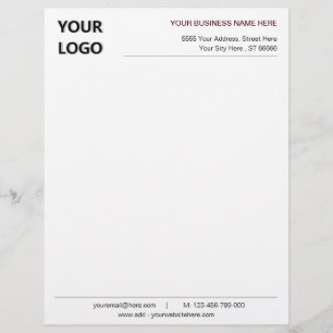 Plantilla de logotipo de personalizado y membrete 