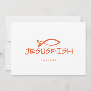 plantilla de logotipo de pez de Jesús