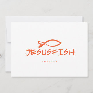 plantilla de logotipo de pez de Jesús