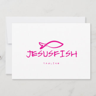 plantilla de logotipo de pez de Jesús