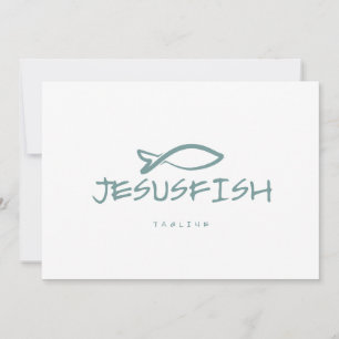 plantilla de logotipo de pez de Jesús