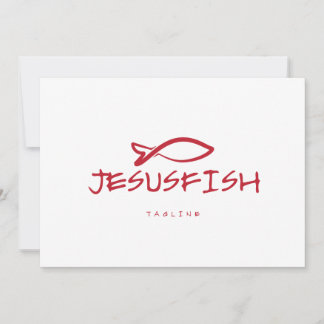 plantilla de logotipo de pez Jesús