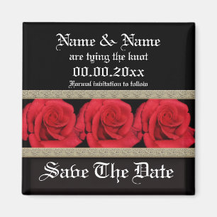 Plantilla de los imanes - rosas rojos adaptables