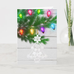 Plantilla de luces de adorno de árbol de Navidad b