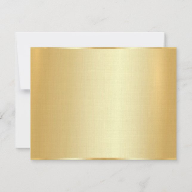 Plantilla de Lujo Faux Gold Blank Elegante (Anverso)