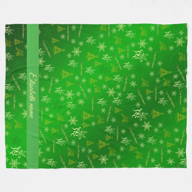 plantilla de manta de flesa de navidad de navidad (Frente (Horizontal))