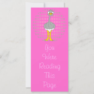 Plantilla de marcadores de avestruz