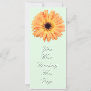 Plantilla de marcadores de Gerbera naranja