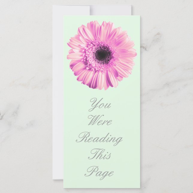 Plantilla de marcadores de Gerbera rosa (Anverso)