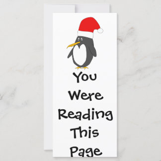 Plantilla de marcadores de pingüino de Santa