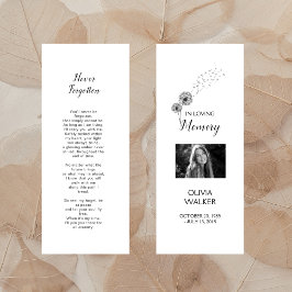 Plantilla de marcadores funerales, tarjetas de Kee