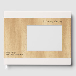 Plantilla de marco de madera Funeral Libro de invi
