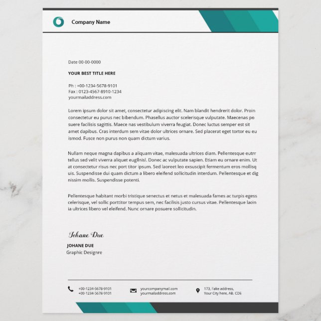 Plantilla de membrete (Anverso)