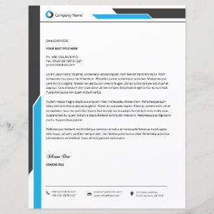 Plantilla de membrete comercial