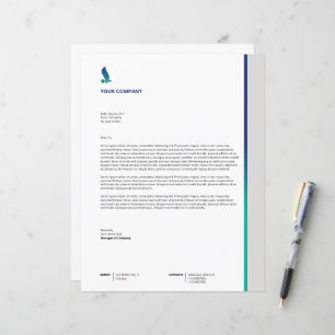 Plantilla de membrete comercial