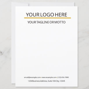 Plantilla de membrete comercial de personalizado