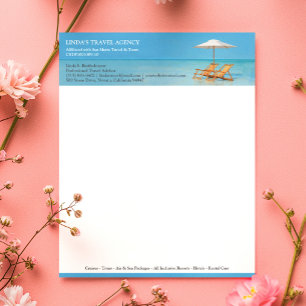 Plantilla de membrete de agencia de viajes