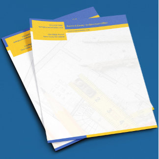 Plantilla de membrete de carta comercial de arquit