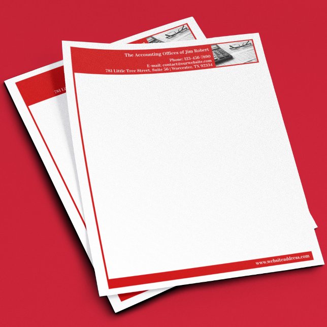 Plantilla de membrete de carta comercial de contab (Subido por el creador)