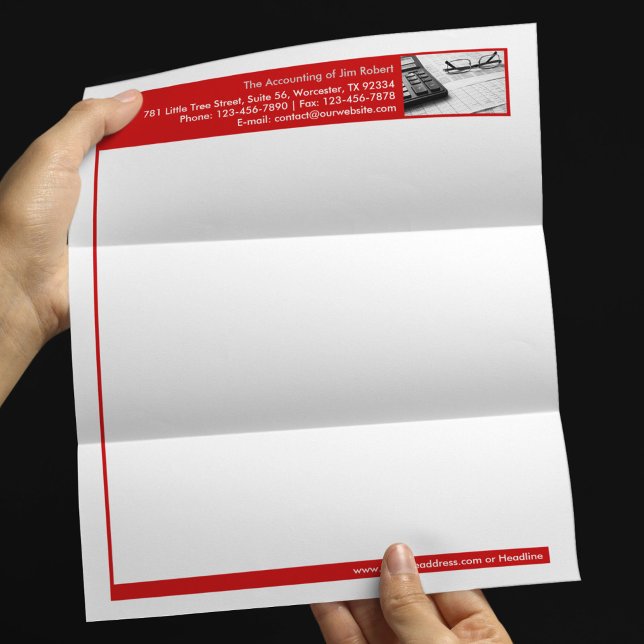 Plantilla de membrete de carta comercial de contab (Subido por el creador)