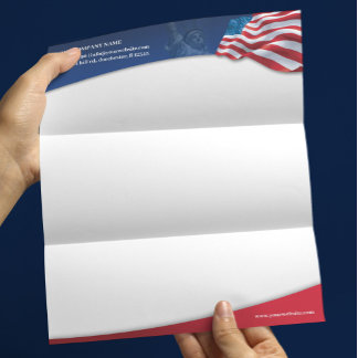 Plantilla de membrete de carta comercial de la ban