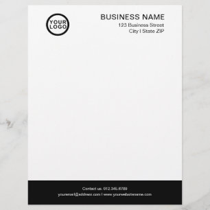 Plantilla de membrete de carta con logotipo de emp