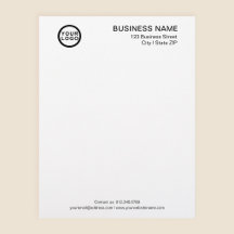 Plantilla de membrete de carta con logotipo de emp