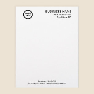 Plantilla de membrete de carta con logotipo de emp