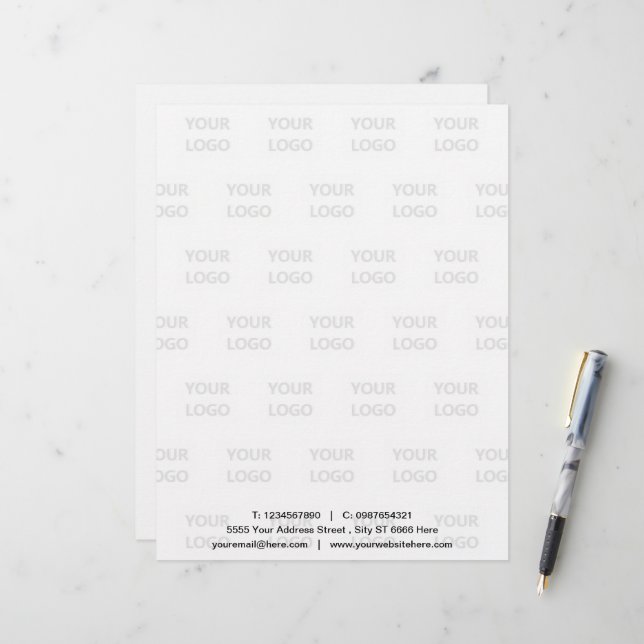 Plantilla de membrete de carta de empresa de marca (Anverso/Reverso In Situ)