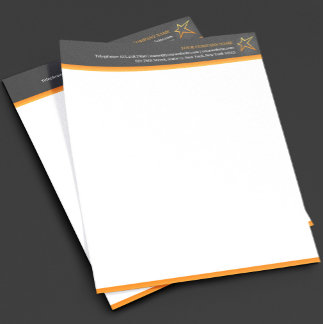 Plantilla de membrete de carta de negocios con log
