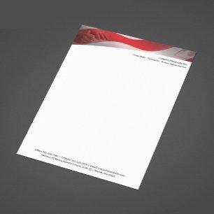 Plantilla de membrete de carta para notario públic