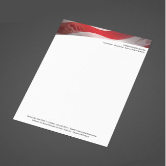 Plantilla de membrete de carta para notario públic