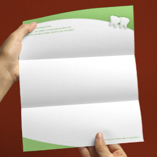 Plantilla de membrete de consultorio dental