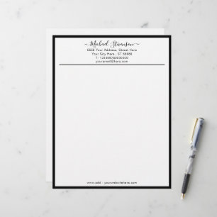 Plantilla de membrete de empresa de diseño propio