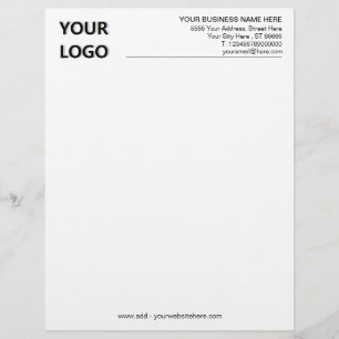 Plantilla de membrete de la empresa con logotipo c