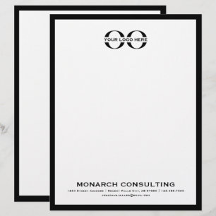 Plantilla de membrete de logotipo comercial person