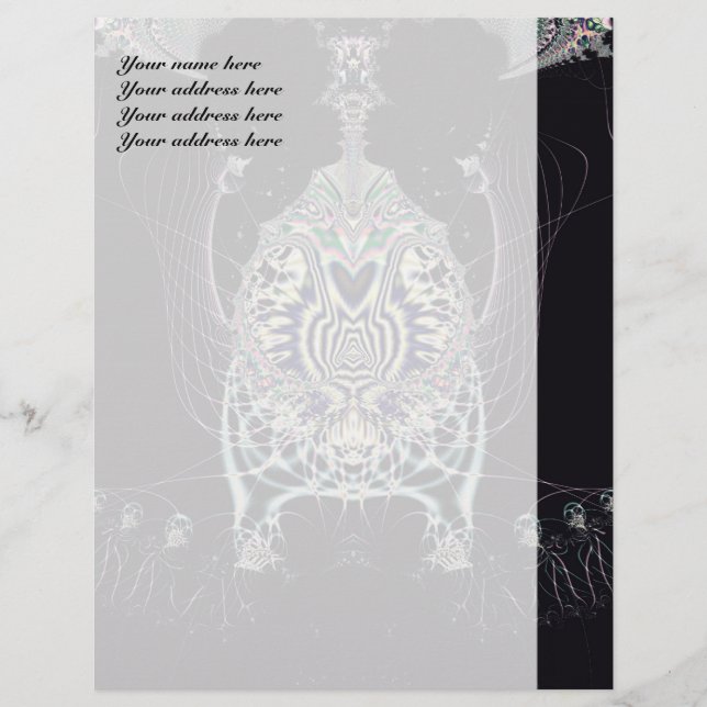 Plantilla de membrete de magia negra (Anverso)
