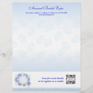 Plantilla de membrete Expo de novias