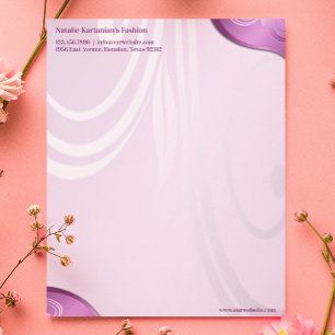 Plantilla de membrete floral elegante