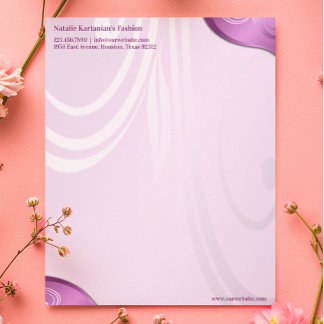 Plantilla de membrete floral elegante