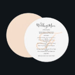 Plantilla de menú Boda de monograma redondeado<br><div class="desc">Plantilla de menú redondeada o cuadrada, boda con un color inicial en color de color rubia o melocotón. Las tarjetas blancas tienen un guión negro para el título y texto impreso para el listado de menús. Utilice espacios y letras mayúsculas para las secciones, o cambie la redacción según sea necesario....</div>