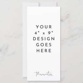 Plantilla de menú de programa 4x9"