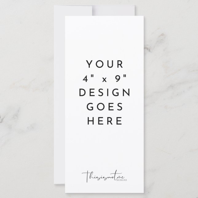 Plantilla de menú de programa de 4x9" (Anverso)